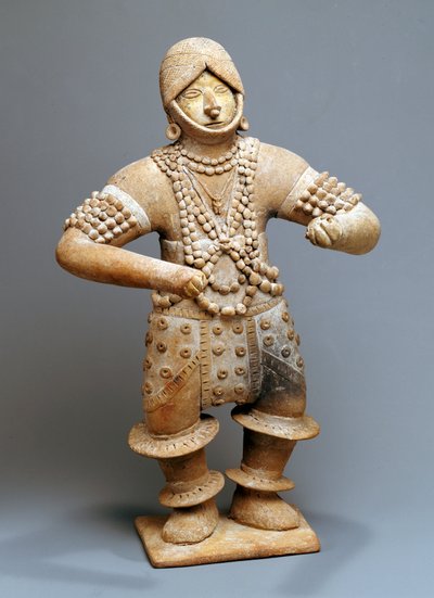 Dancer with ritual attire, Colima or Jalisco by Mesoamerican